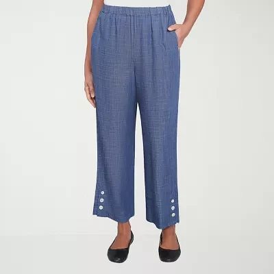 Alfred Dunner Summer Solstice Womens Straight Fit Ankle Pant