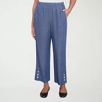 Alfred Dunner Summer Solstice Womens Straight Fit Ankle Pant