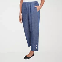 Alfred Dunner Summer Solstice Womens Straight Fit Ankle Pant