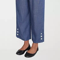 Alfred Dunner Summer Solstice Womens Straight Fit Ankle Pant