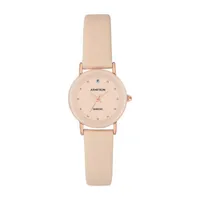 Armitron Womens Pink Leather Strap Watch 75/2447bhrgbh