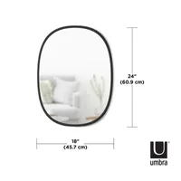 Umbra Hub Oval 18x24 Wall Mount Oval Wall Mirror