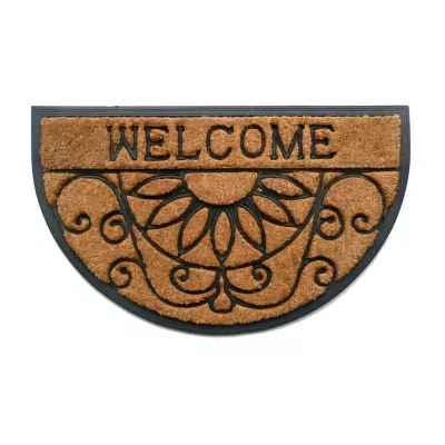 Calloway Mills Welcome Scroll Outdoor Oval Doormats