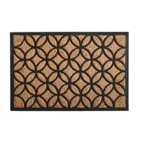 Calloway Mills Circles Outdoor Rectangular Doormat