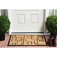 Calloway Mills Social Square Outdoor Rectangular Doormat