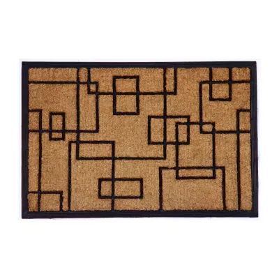 Calloway Mills Social Square Outdoor Rectangular Doormat