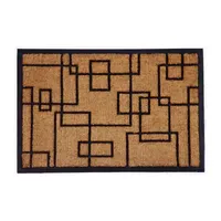 Calloway Mills Social Square Outdoor Rectangular Doormat