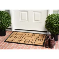 Calloway Mills Social Square Outdoor Rectangular Doormat