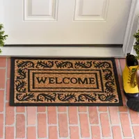 Calloway Mills Border Welcome Outdoor Rectangular Doormats