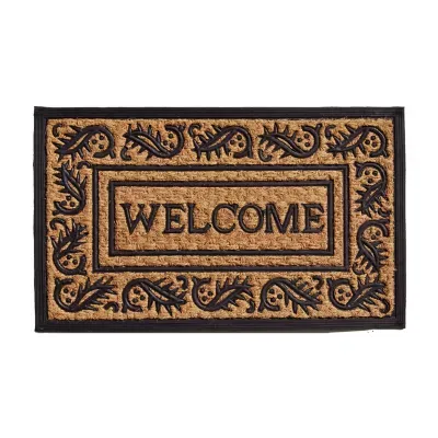 Calloway Mills Border Welcome Outdoor Rectangular Doormats