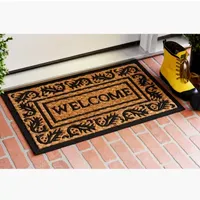 Calloway Mills Border Welcome Outdoor Rectangular Doormats