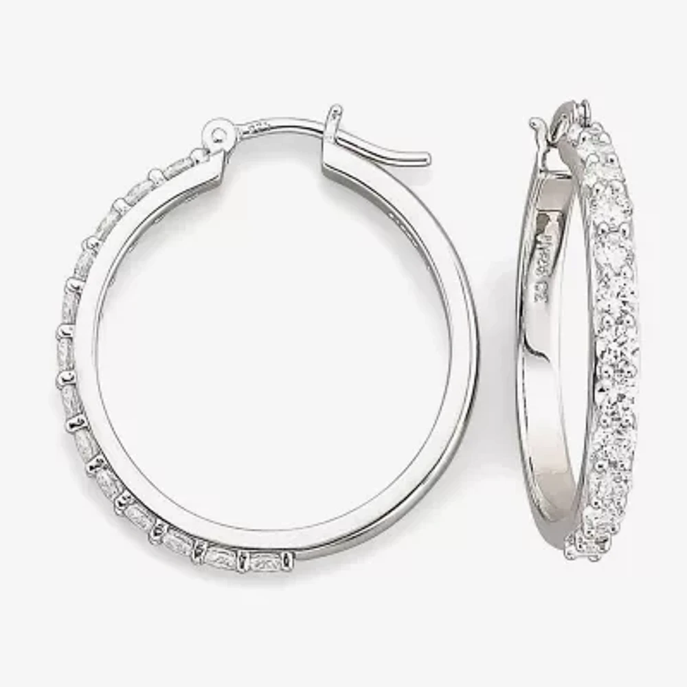 DiamonArt® Cubic Zirconia Hoop Earrings