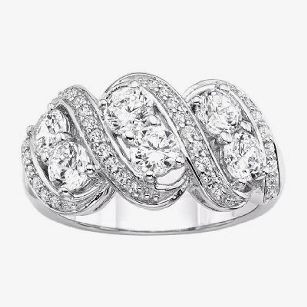 DiamonArt® Cubic Zirconia Sterling Silver Ring