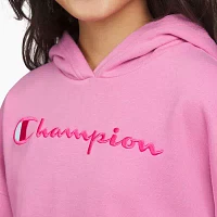 Champion Big Girls Embroidered Fleece Hoodie