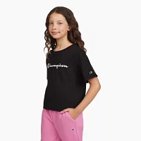 Champion Big Girls Crew Neck Short Sleeve Graphic T-Shirt