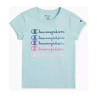 Champion Big Girls Crew Neck Short Sleeve T-Shirt