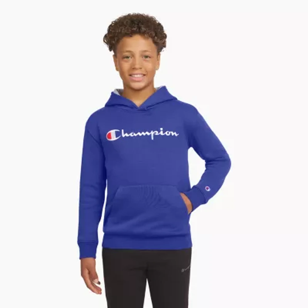 Champion Big Boys Embroidered Fleece Hoodie