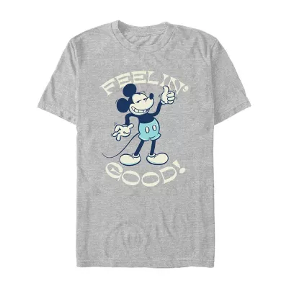 Mens Short Sleeve Mickey Mouse Graphic T-Shirt