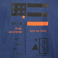 ANGLR Mens Crew Neck Long Sleeve T-Shirt - Nation
