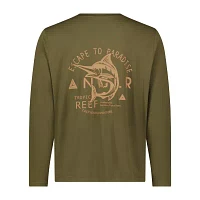 ANGLR Mens Crew Neck Long Sleeve T-Shirt - Escape to Paradise