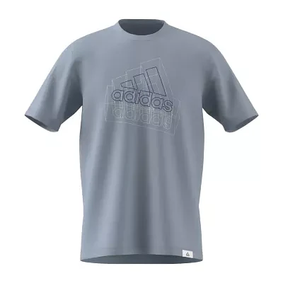 adidas Big and Tall Mens Crew Neck Short Sleeve Graphic T-Shirt