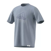 adidas Big and Tall Mens Crew Neck Short Sleeve Graphic T-Shirt