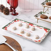 Martha Stewart Festive Bow Ceramic Serving Platter