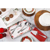 Martha Stewart Festive Bow Ceramic Serving Platter