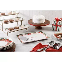 Martha Stewart Festive Bow Ceramic Serving Platter