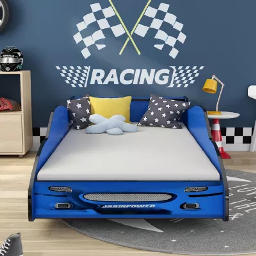 Veretta Wheeled Race Car Platform Bed