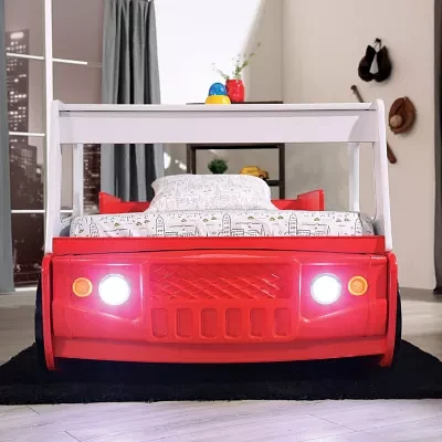 Mitta Wheeled Race Car Platform Bed