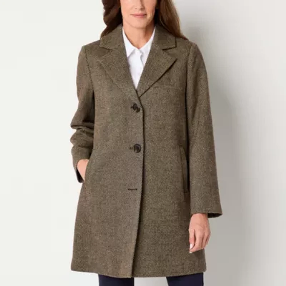 Liz Claiborne Womens Midweight Trench Coat