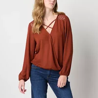 Brannan Womens Long Sleeve Blouse