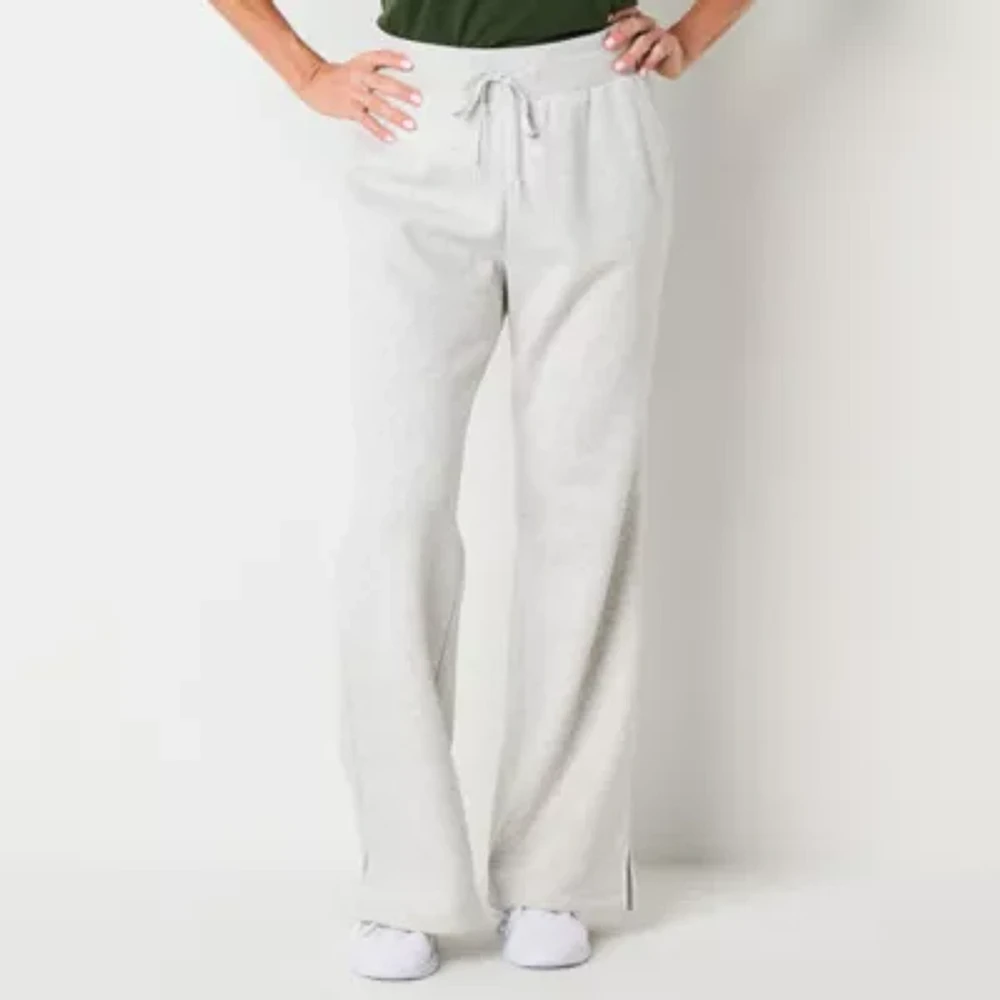 Xersion Womens Super Soft Fleece Mid Rise Straight Sweatpant