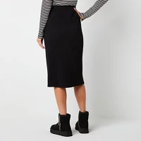 Stylus Womens Midi A-Line Skirt