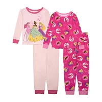 Disney Collection Little & Big Girls 4-pc. Princess Pajama Set