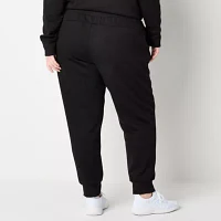 Xersion Womens Super Soft Fleece Mid Rise Plus Jogger Pant