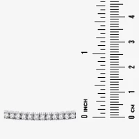 (E-F / Vs2) 3 CT. T.W. Lab Grown White Diamond Sterling Silver 7 Inch Tennis Bracelet