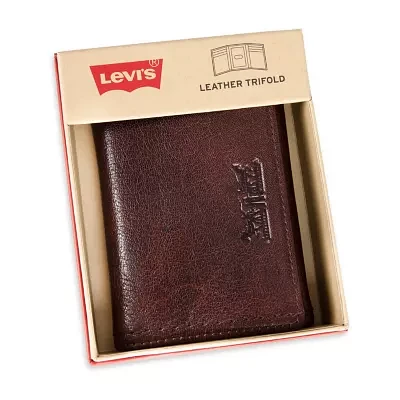 Levi's Xcap Mens Personalized Trifold Wallet