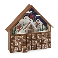 North Pole Trading Co. Village Advent Lighted Christmas Tabletop Decor