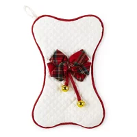 North Pole Trading Co. Dog Bone Pet Christmas Stocking