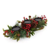 North Pole Trading Co. Reindeer Pinecone Centerpiece Christmas Tabletop Decor