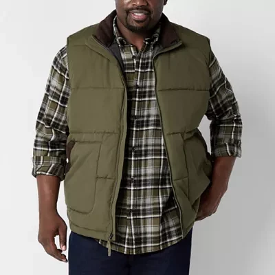 St. John's Bay Big and Tall Cargo Mens Puffer Vest