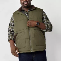 St. John's Bay Big and Tall Cargo Mens Puffer Vest