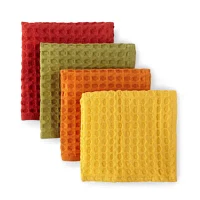 Homewear Harvest Waffle 4-pc. Dish Cloths