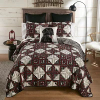 Donna Sharp Log Cabin Star Hypoallergenic Quilt Set