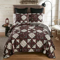 Donna Sharp Log Cabin Star Hypoallergenic Quilt Set