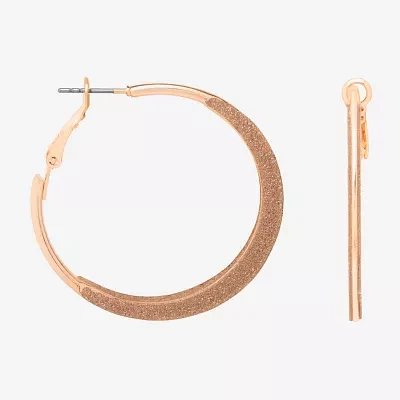 Bijoux Bar Delicates Womens 41.3mm Hoop Earrings