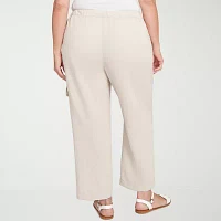 Alfred Dunner-Plus Copper Canyon Womens Straight Fit Ankle Pant