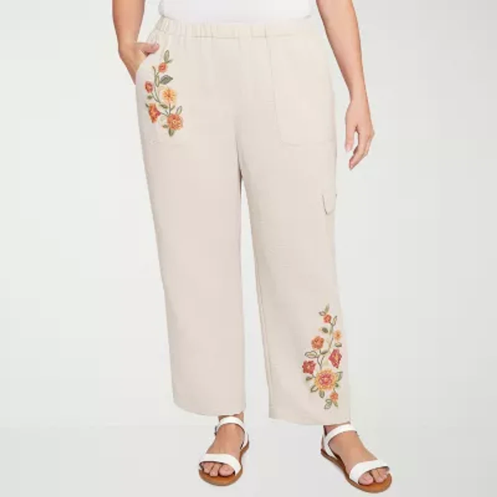 Alfred Dunner-Plus Copper Canyon Womens Straight Fit Ankle Pant